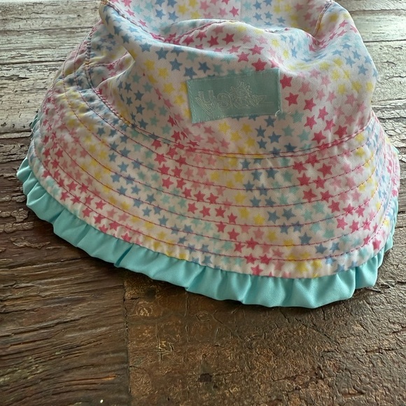 UV Skinz Reversible SPF 50+ Colorful Star Pattern and Unicorn Kids Bucket Hat 2T - Picture 2 of 5